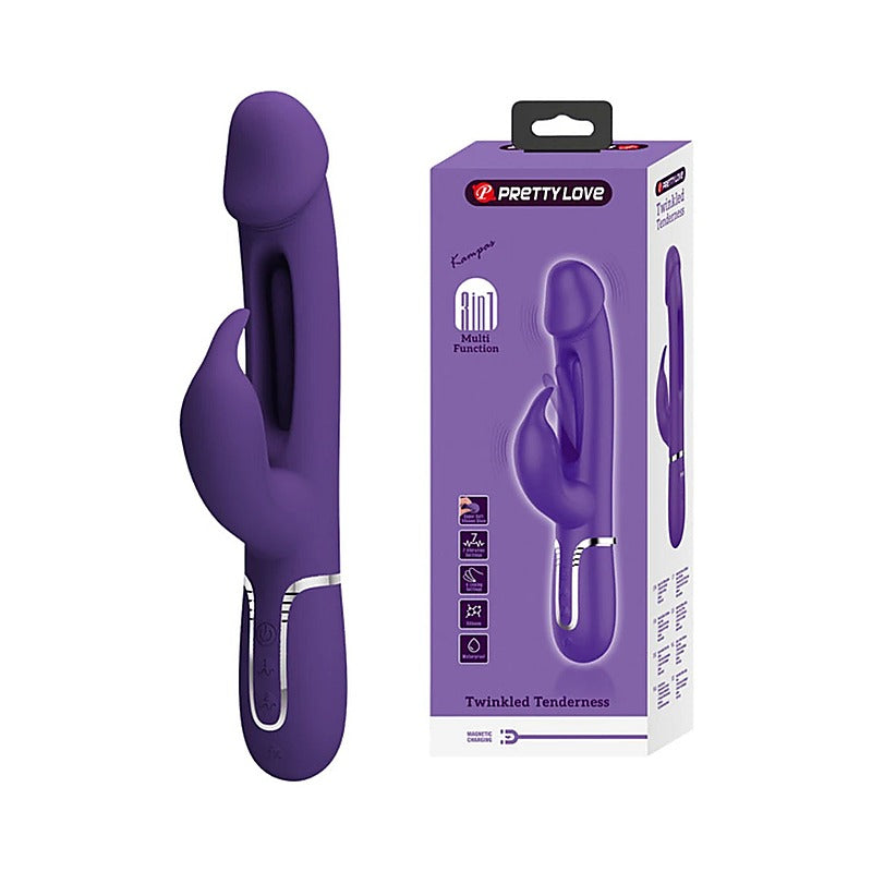 Pretty Love Kampas 3-in-1 Multi-Function Rechargeable - Rabbit Vibrators