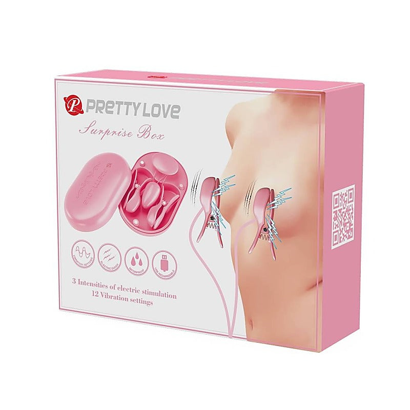 Pretty Love Surprise Box Multi Functions Nipple Clamps - Nipple and Clit Clamps