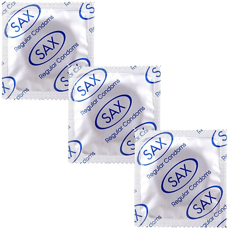 Regular Latex Condoms 53mm 144 Pack by Sax - Condoms