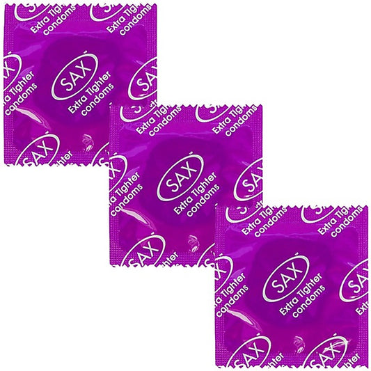 Sax Extra Tighter Fit Latex Condoms 46mm 144 Pack - Condoms