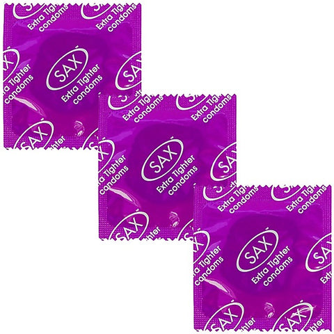 Extra Tighter Fit Latex Condoms 46mm by Sax - Condoms