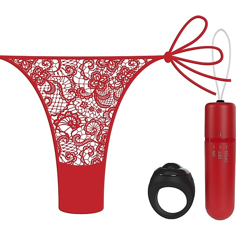 Vibrating Panty Set With Remote Ring 4T by Screaming O - Remote Control Vibrators