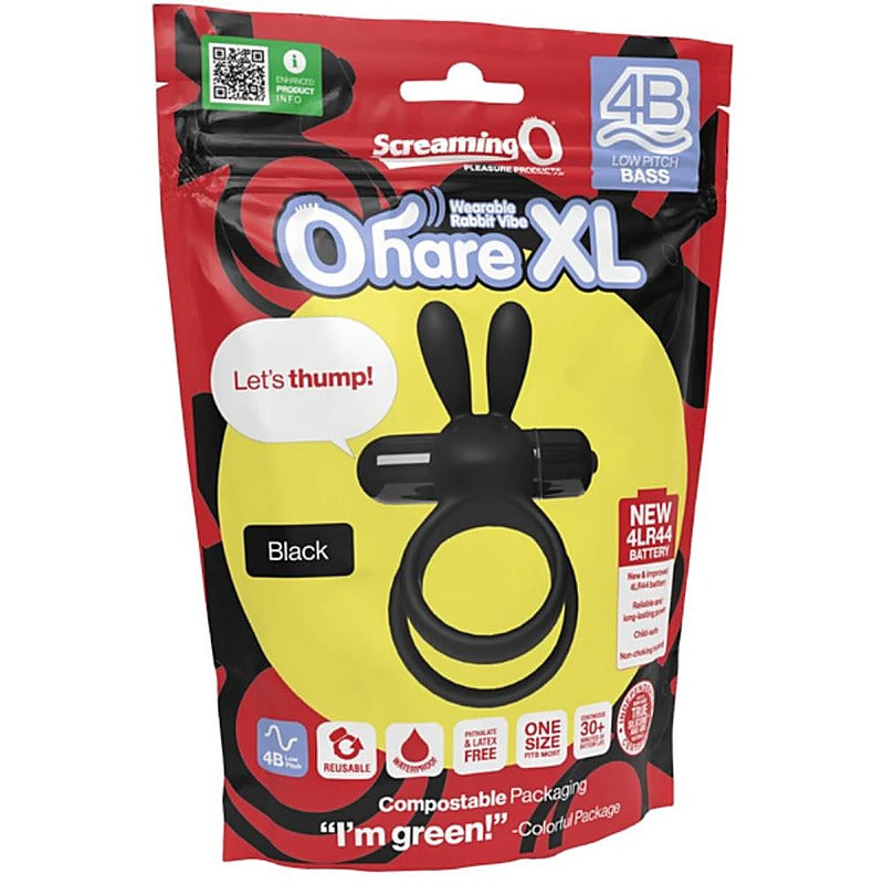 Ohare XL 4B Low Pitch Bass Rabbit Ear Vibrating Cock Ring - Vibrating Cock Rings