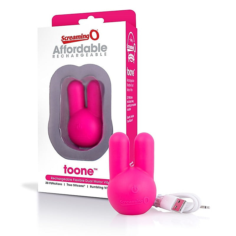Toone Flexible Rechargeable Vibrator By Screaming O - Personal Massagers