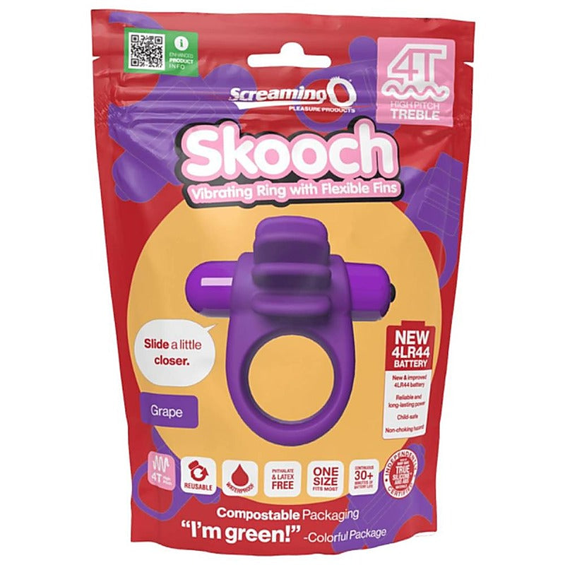 Skooch 4T High Pitch Treble Vibrating Cock Ring - Vibrating Cock Rings