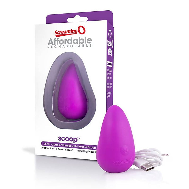 Scoop Rechargeable Adult Vibrator by Screaming O - Personal Massagers