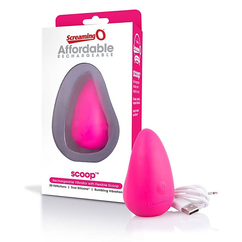Scoop Rechargeable Adult Vibrator by Screaming O - Personal Massagers