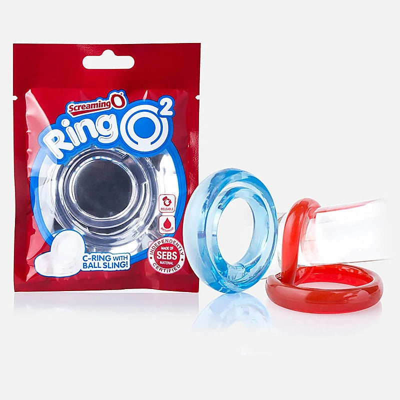 Ring O 2 Double Pleasure Stretchy Cock Ring by Screaming O - Stretchy Cock Rings
