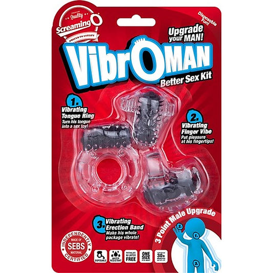 Vibroman Super Stretchy Vibrating Cock Ring by Screaming O - Vibrating Cock Rings