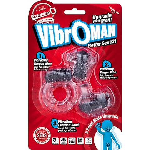 Vibroman Super Stretchy Vibrating Cock Ring by Screaming O - Vibrating Cock Rings