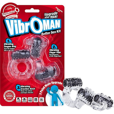 Vibroman Super Stretchy Vibrating Cock Ring by Screaming O - Vibrating Cock Rings