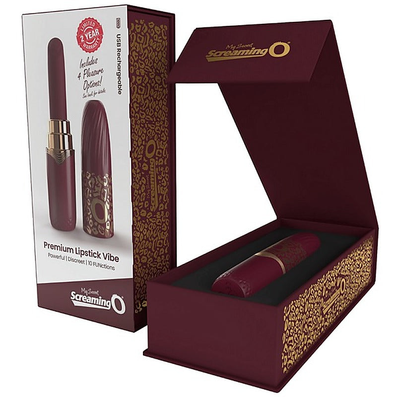 10 Function Lipstick Vibrator by Screaming O - Clit Ticklers and Pulsators