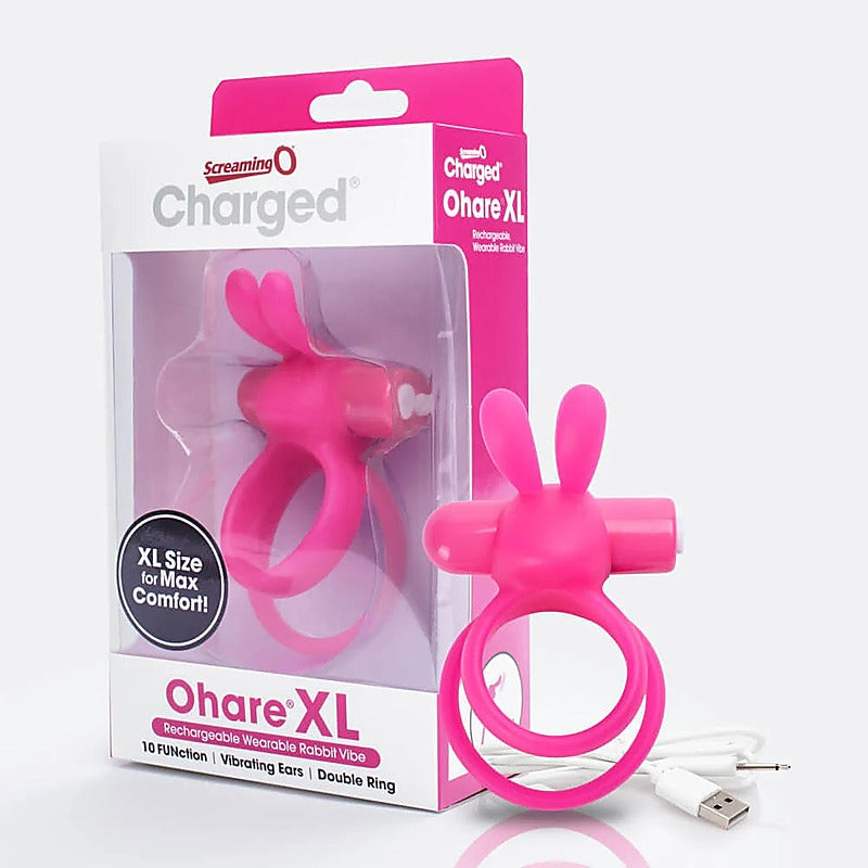 Charged Ohare XL Rabbit Shape 10 Functions Vibrating Cock - Vibrating Cock Rings