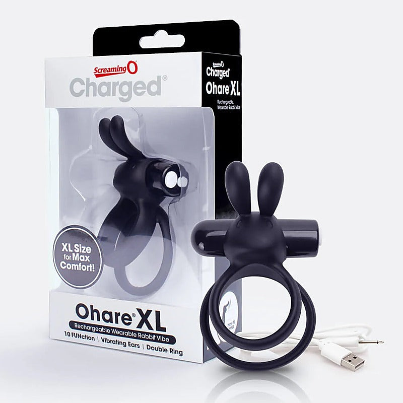 Charged Ohare XL Rabbit Shape 10 Functions Vibrating Cock - Vibrating Cock Rings