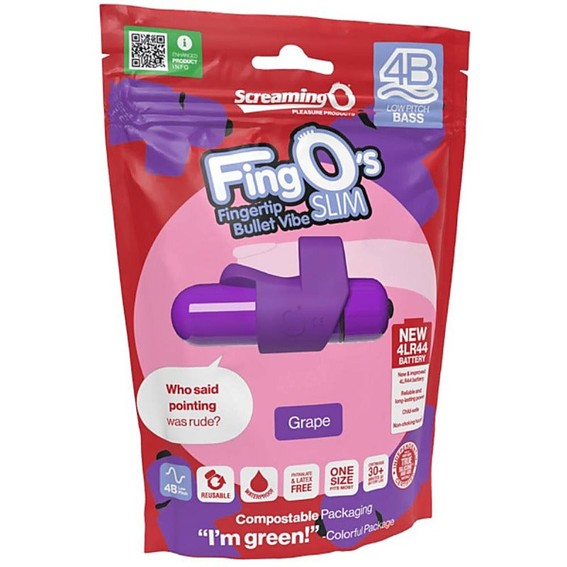 FingO's Slim 4B Low Pitch Bass Finger Vibrator - Finger and Tongue Vibrators