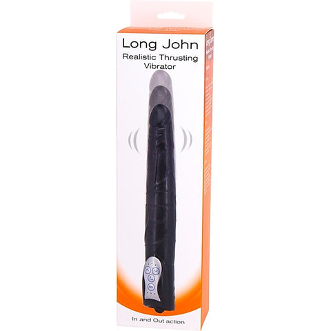 Long John Realistic Thrusting Vibrator by Seven Creations - Vibrating Dildos