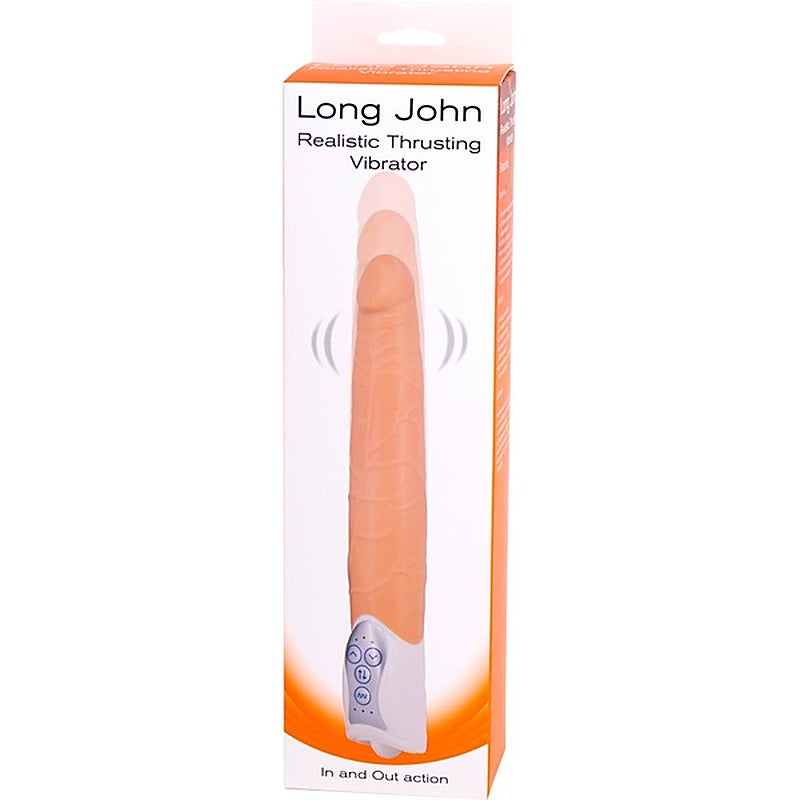 Long John Realistic Thrusting Vibrator by Seven Creations - Vibrating Dildos
