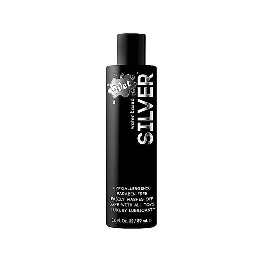 Wet Silver Water Based Hypoallergenic Adult Lubricant - Water Based Lubes