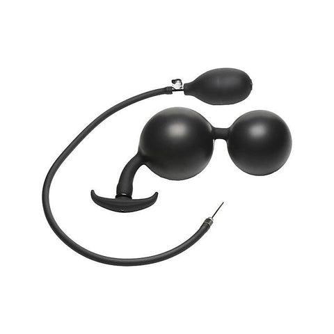 Ass Rattler Weighted Inflatable Silicone Anal Plug - Butt Plugs