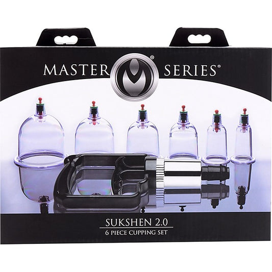 Master Series Sukshen Cupping Set With Acu Points 6 Piece - Breast and Nipple Toys