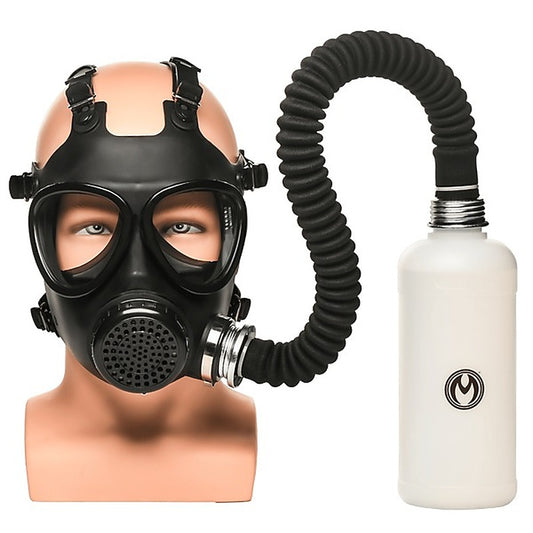 Master Series BDSM Play Inhaler Gas Mask by XR Brands - Bondage Hoods