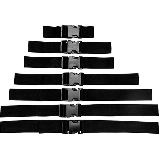 Master Series Subdued Full Body Bondage Strap Set - Cuffs And Restraints