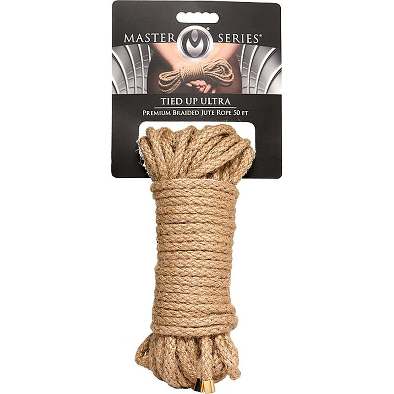 Master Series Tied Up Ultra Premium Braided Jute Bondage - Cuffs And Restraints