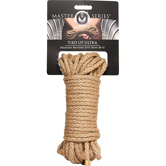 Master Series Tied Up Ultra Premium Braided Jute Bondage - Cuffs And Restraints