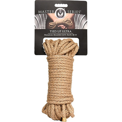 Master Series Tied Up Ultra Premium Braided Jute Bondage - Cuffs And Restraints