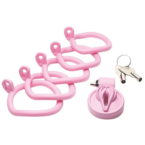 Master Series Pussification Vulva Male Chastity Cage - Male Chastity