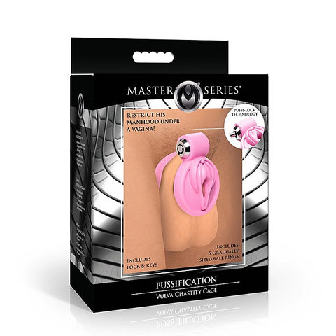 Pussification Vulva Chastity Cage by XR Brands - Male Chastity