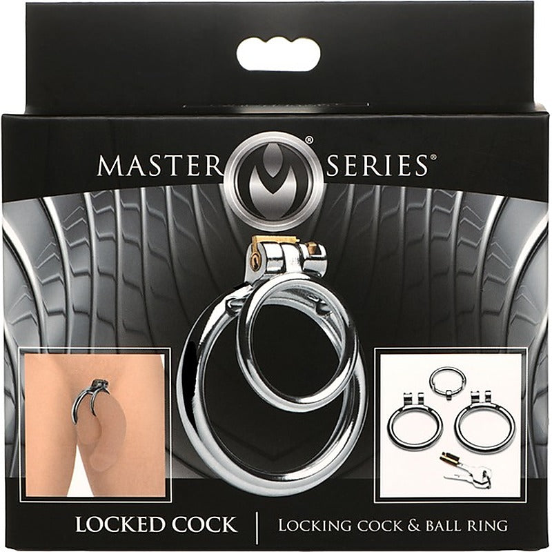 Locked Cock Locking Cock & Ball Ring by XR Brands - Male Chastity