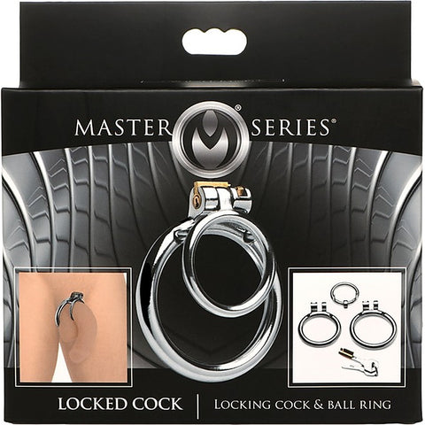 Locked Cock Locking Cock & Ball Ring by XR Brands - Male Chastity