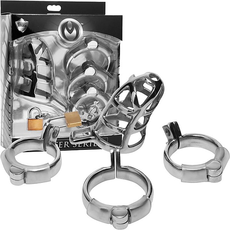 Master Series Stainless Steel Male Chastity Cock Cage - Male Chastity