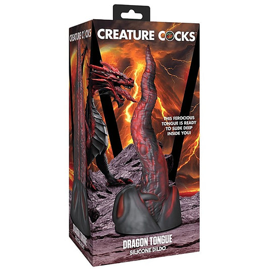 Creature Cocks Dragon Tongue Realistic Fantasy Silicone Dildo - Realistic Dildos