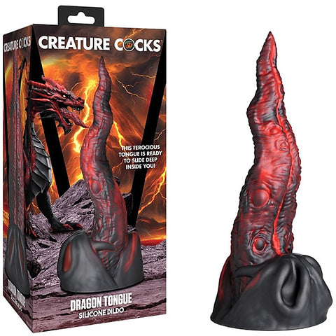 Creature Cocks Dragon Tongue Realistic Fantasy Silicone Dildo - Realistic Dildos