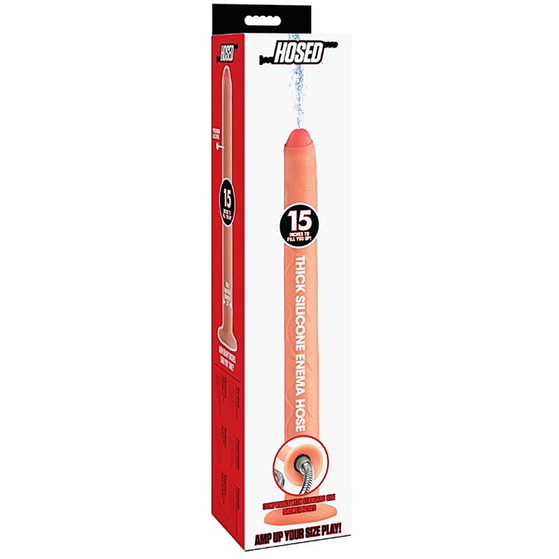 Thick Silicone Enema Hose 15 Inch by XR Brands - Enemas and Douches