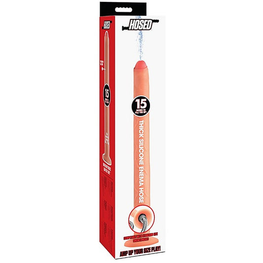 Thick Silicone Enema Hose 15 Inch by XR Brands - Enemas and Douches