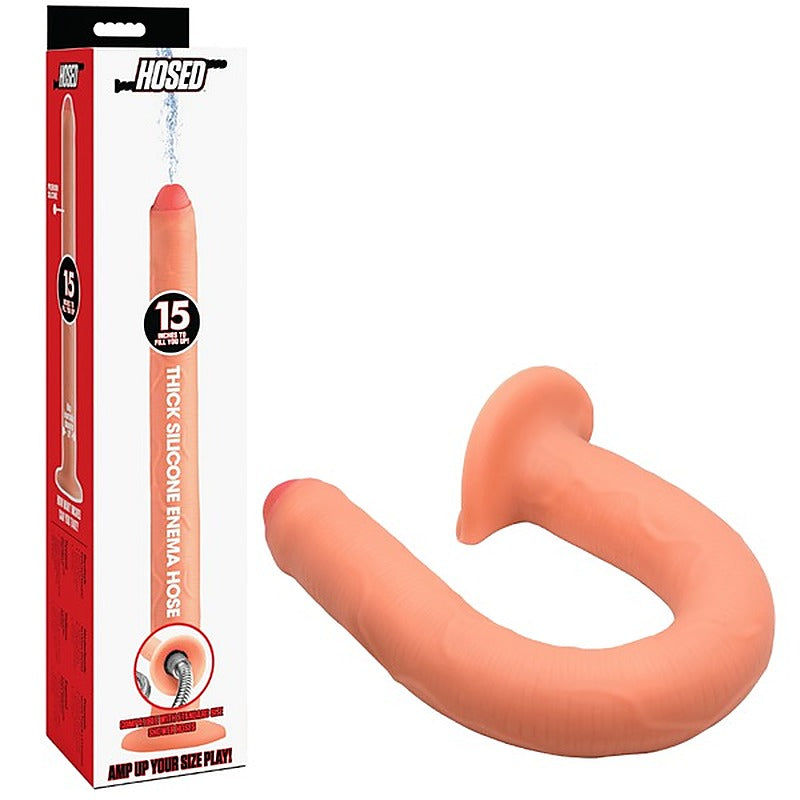 Thick Silicone Enema Hose 15 Inch by XR Brands - Enemas and Douches