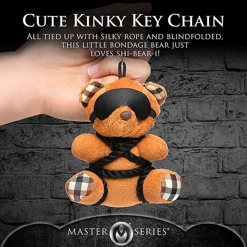 Master Series Rope Teddy Bear Key Chain by XR Brands - Party Gifts and Novelties