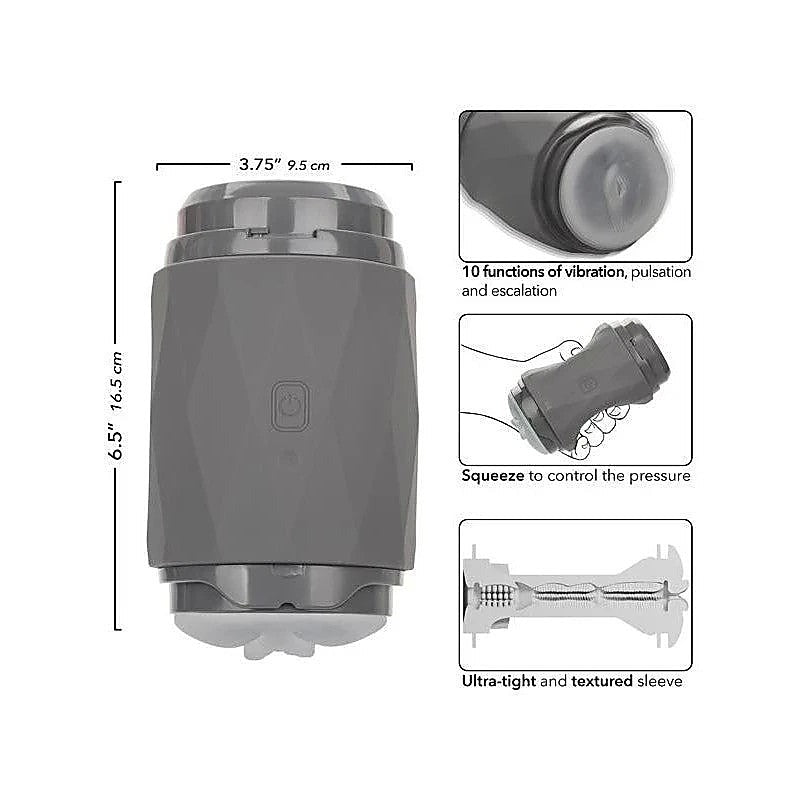 Premium Milk Master Vibro Squeeze Pussy Stroker - Masturbators and Strokers