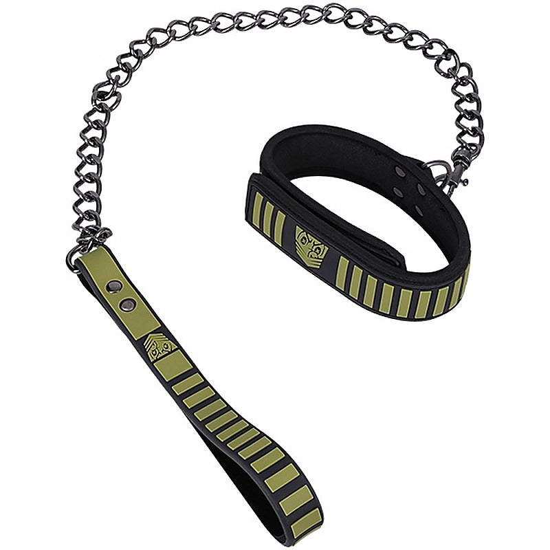 Doc Johnson Fort Troff Tactical Bondage Collar & Leash - Collars and Leads