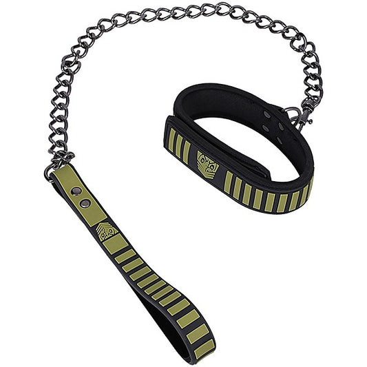 Doc Johnson Fort Troff Tactical Bondage Collar & Leash - Collars and Leads
