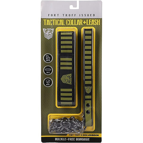 Doc Johnson Fort Troff Tactical Bondage Collar & Leash - Collars and Leads