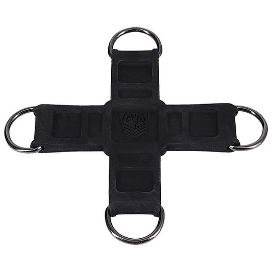 Doc Johnson Fort Troff Tactical BDSM Play Hogtie Black - Cuffs And Restraints