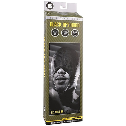 Doc Johnson Fort Troff Black Ops Bondage Hood - Bondage Hoods