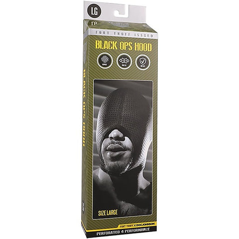 Doc Johnson Fort Troff Black Ops Bondage Hood - Bondage Hoods