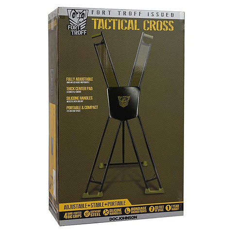 Fort Troff Fetish Play Tactical Cross by Doc Johnson - Spreaders and Hangers