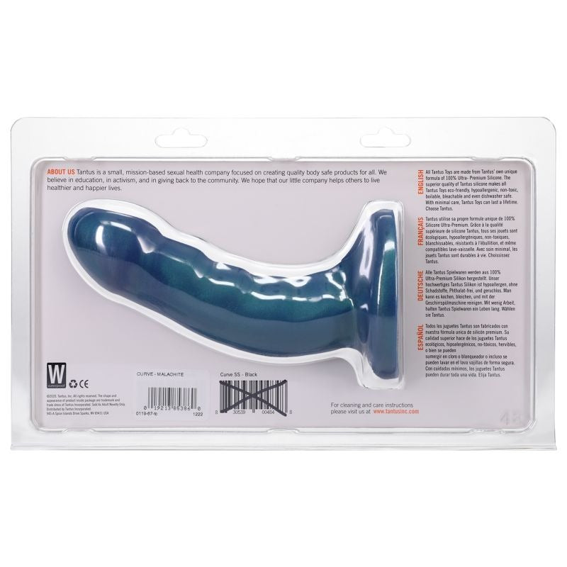Curve Dildo Malachite by Tantus - Realistic Dildos