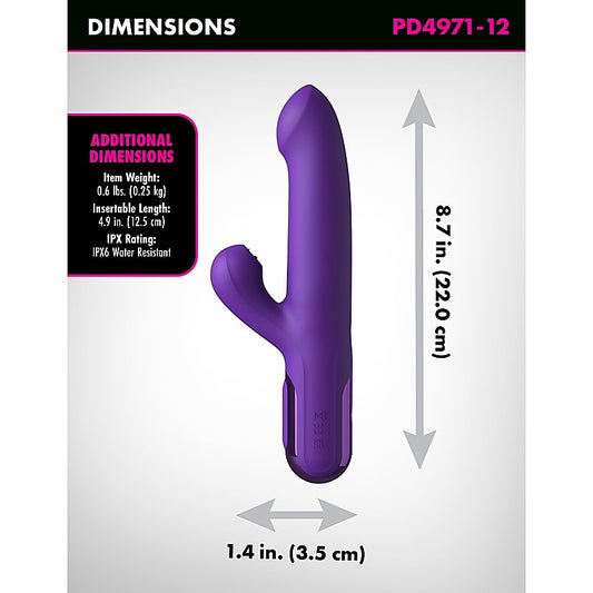 Fantasy For Her Super SoniX Thruster Rabbit Vibrator Purple - Rabbit Vibrators